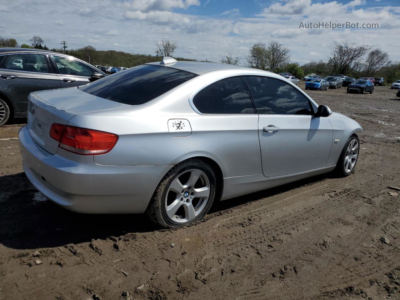 2008 Bmw 328 Xi Silver vin: WBAWC33508PD08993