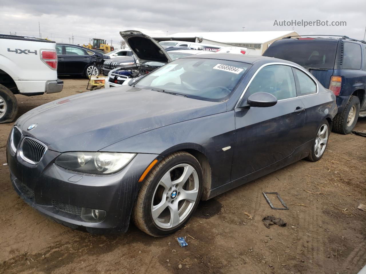 2008 Bmw 328 Xi Gray vin: WBAWC33538PD08941