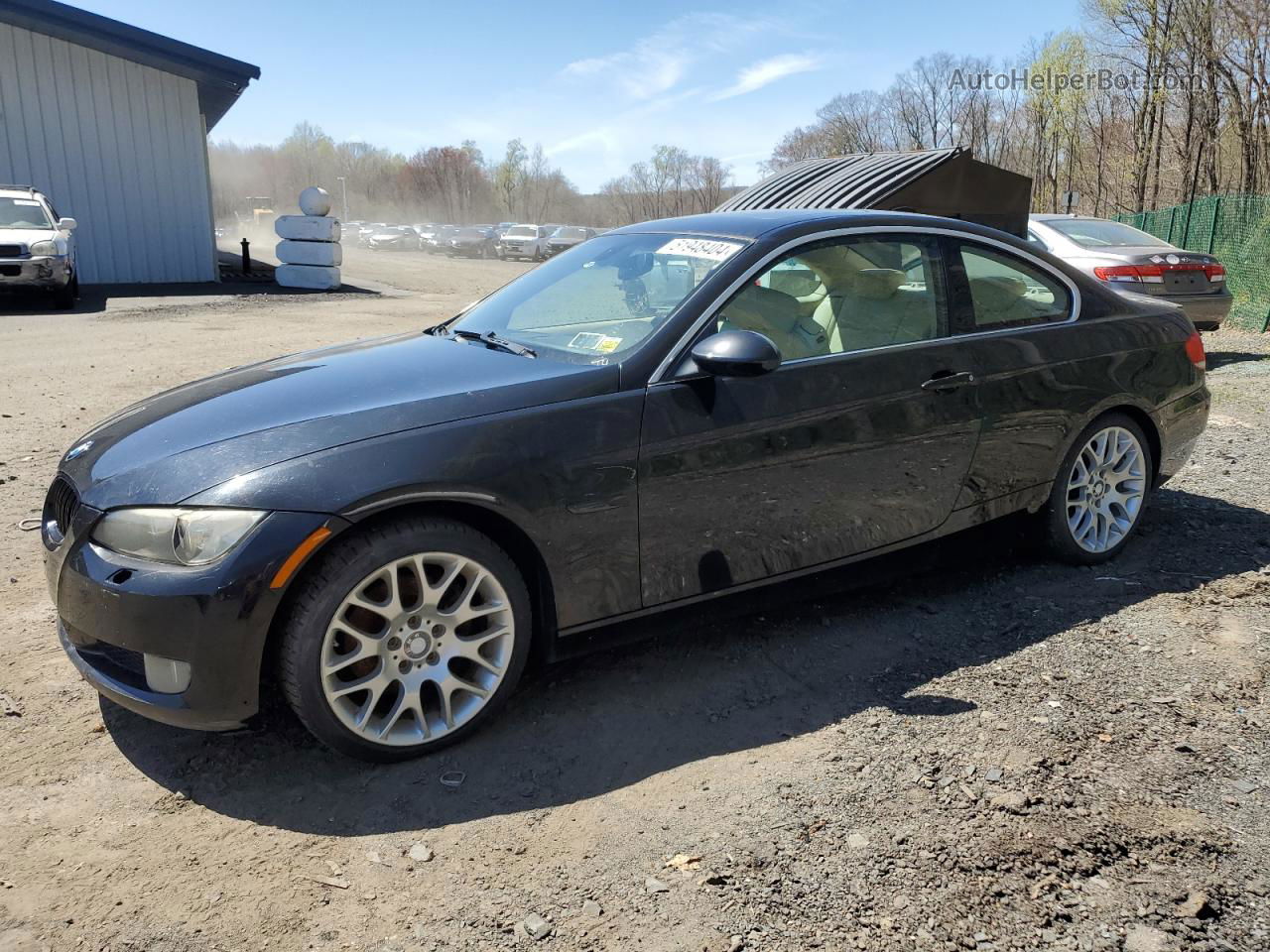 2008 Bmw 328 Xi Black vin: WBAWC33588PD09888