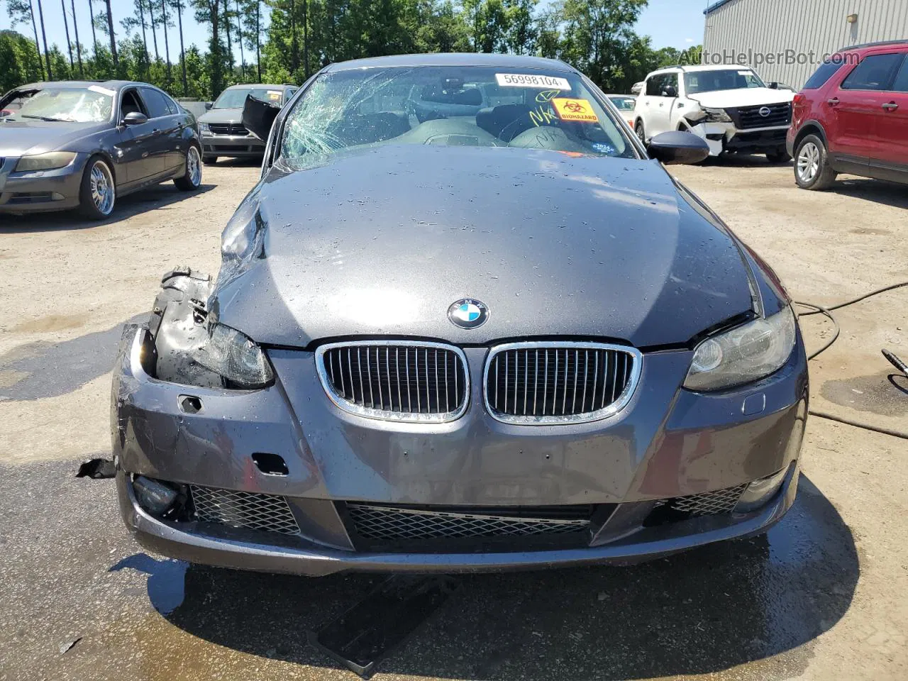 2008 Bmw 335 Xi Gray vin: WBAWC73568E065934