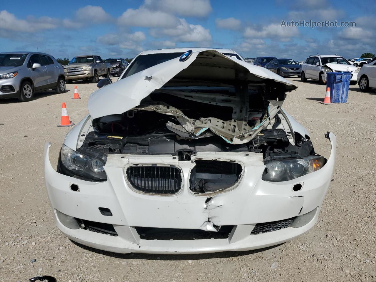 2008 Bmw 335 Xi White vin: WBAWC73568E067389