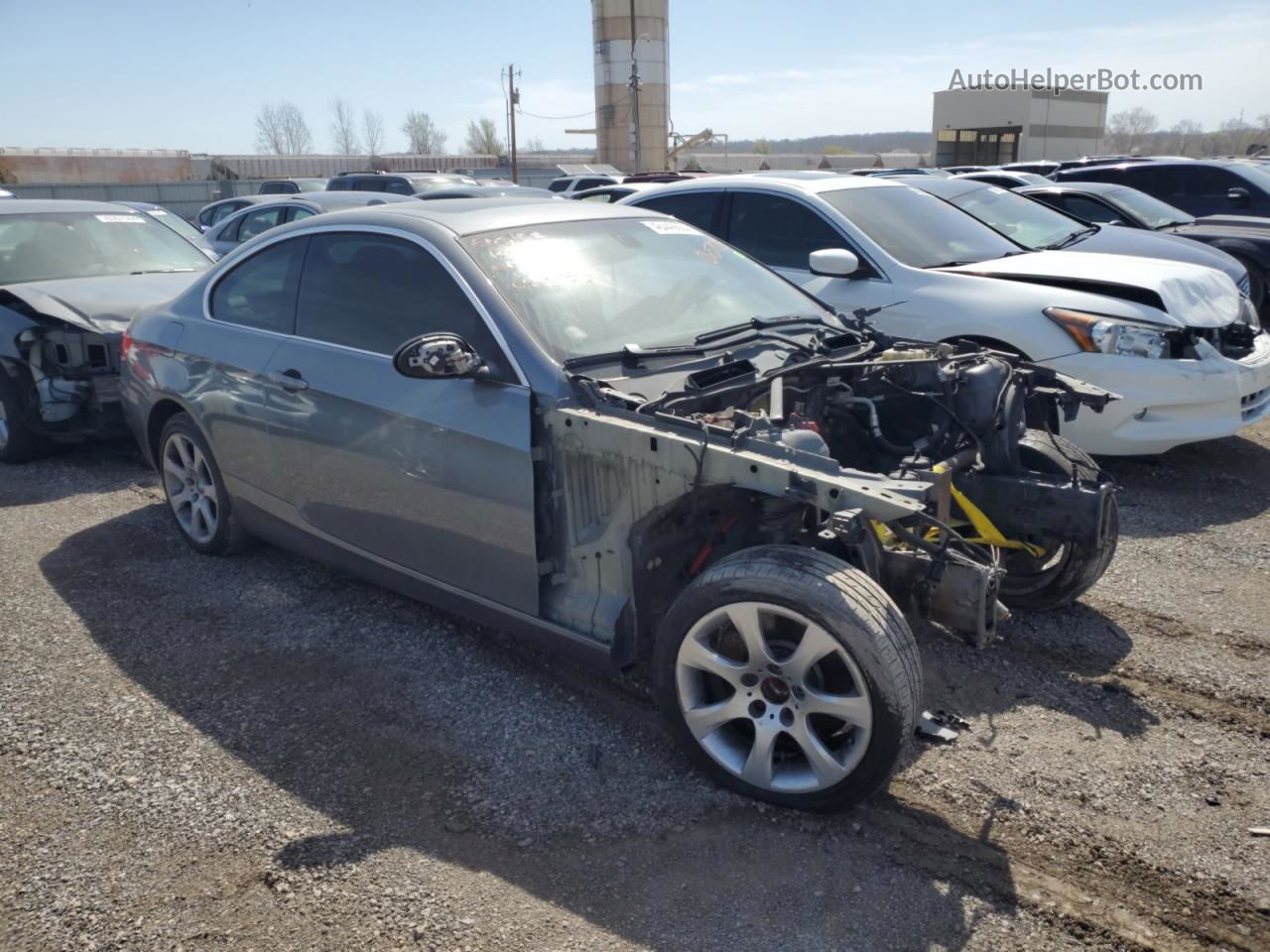 2008 Bmw 335 Xi Silver vin: WBAWC73598E065703