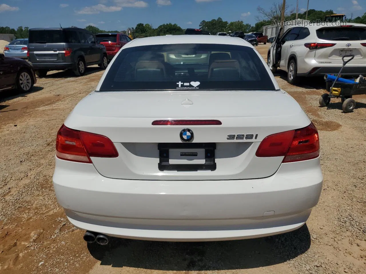 2008 Bmw 328 I White vin: WBAWL13538PX20116