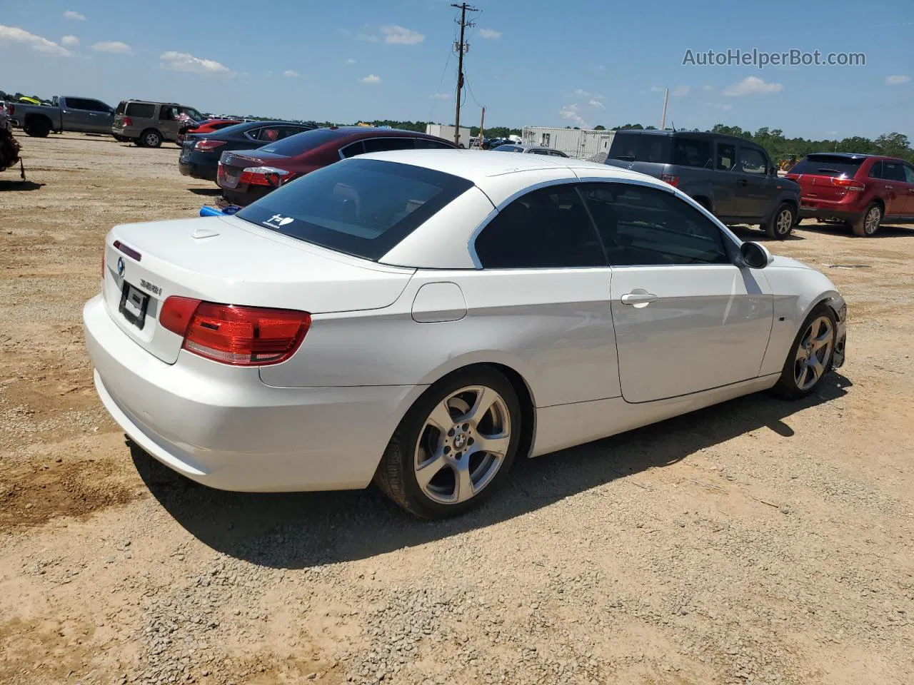 2008 Bmw 328 I White vin: WBAWL13538PX20116