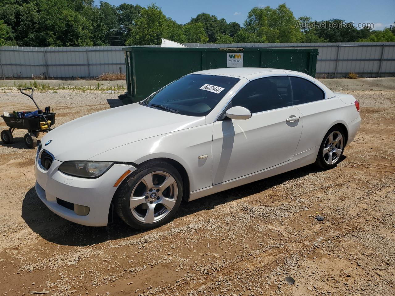 2008 Bmw 328 I White vin: WBAWL13538PX20116