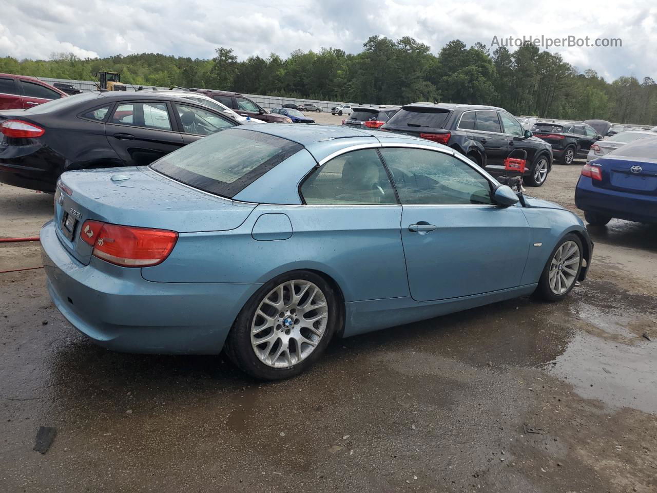 2008 Bmw 328 I Blue vin: WBAWL13548PX21985