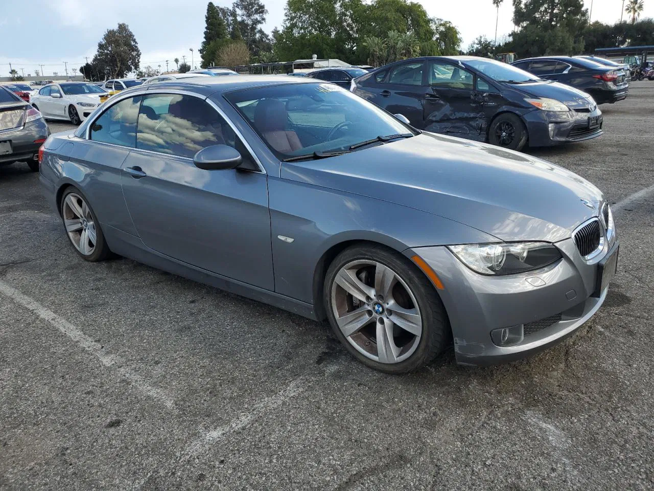 2008 Bmw 335 I Gray vin: WBAWL73598PX43256