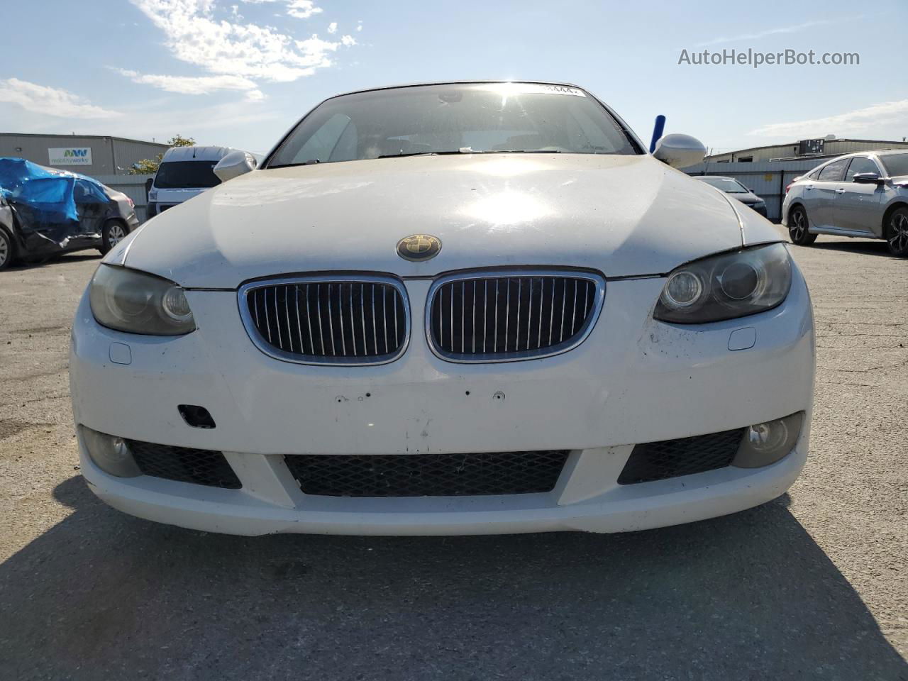 2008 Bmw 328 I Sulev White vin: WBAWR33518P152877