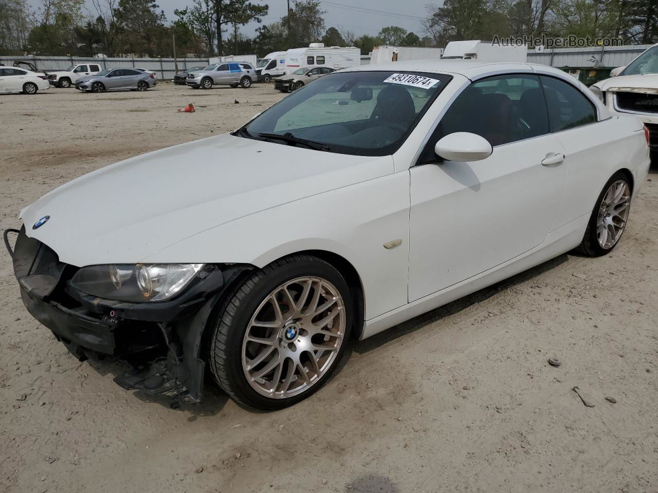 2008 Bmw 328 I Sulev White vin: WBAWR33598P151749