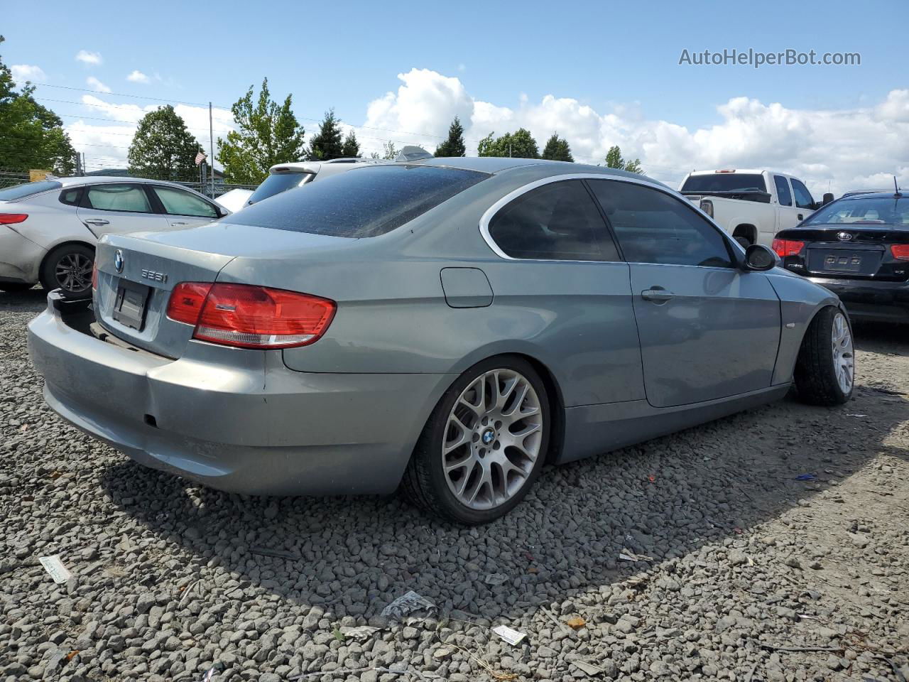 2008 Bmw 328 I Sulev Turquoise vin: WBAWV13528P120181