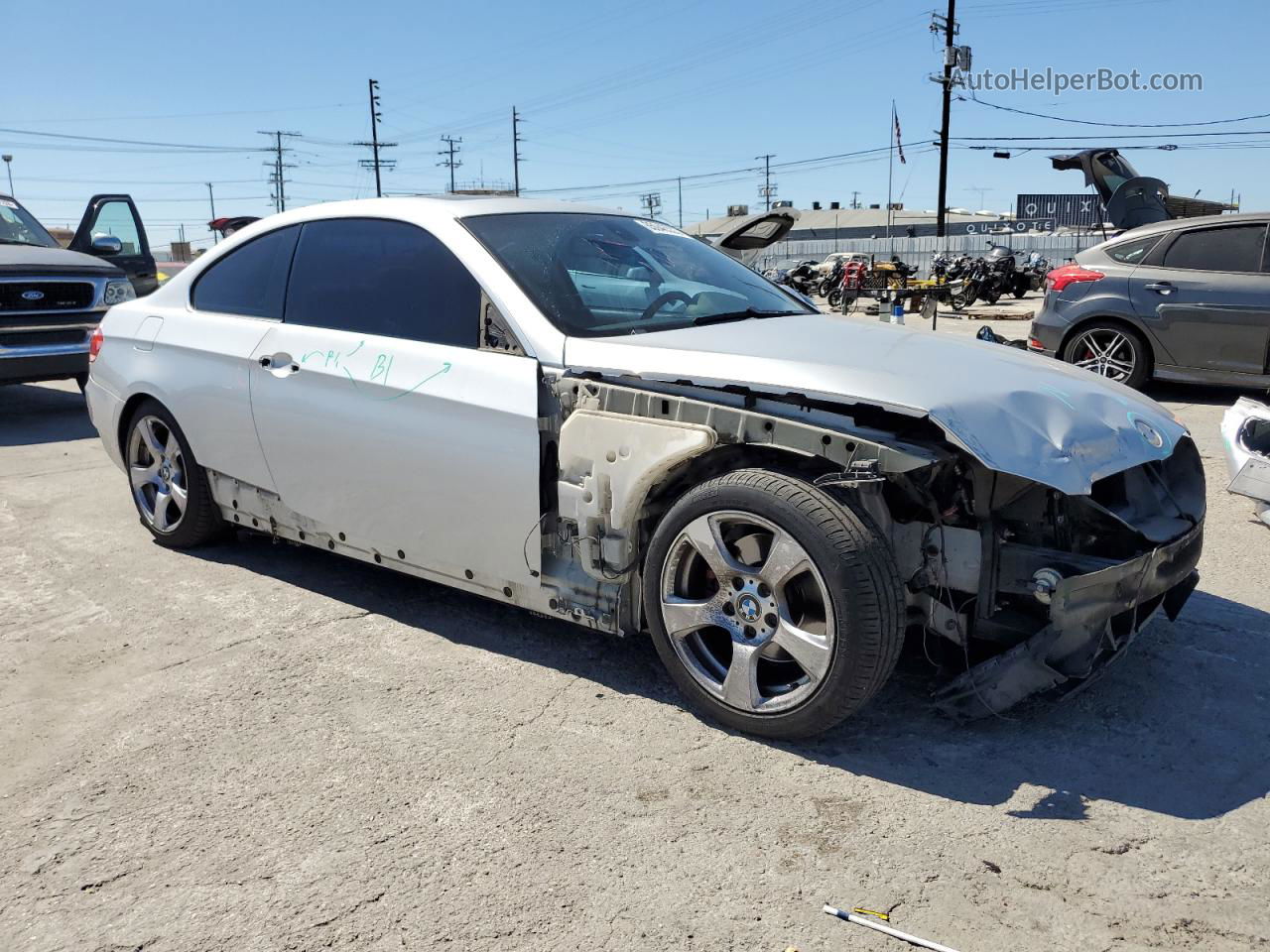 2008 Bmw 328 I Sulev Silver vin: WBAWV135X8P120333