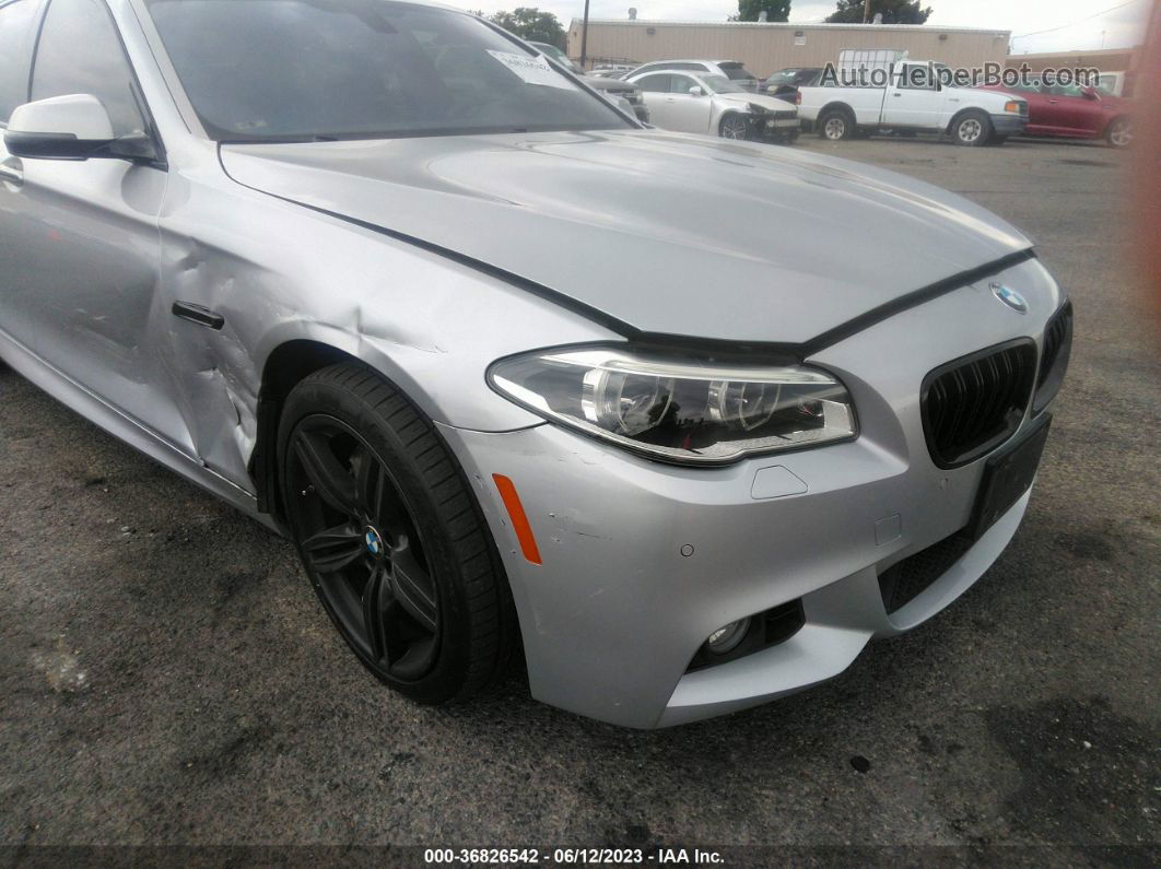 2014 Bmw 5 Series 535d Silver vin: WBAXA5C53ED689299