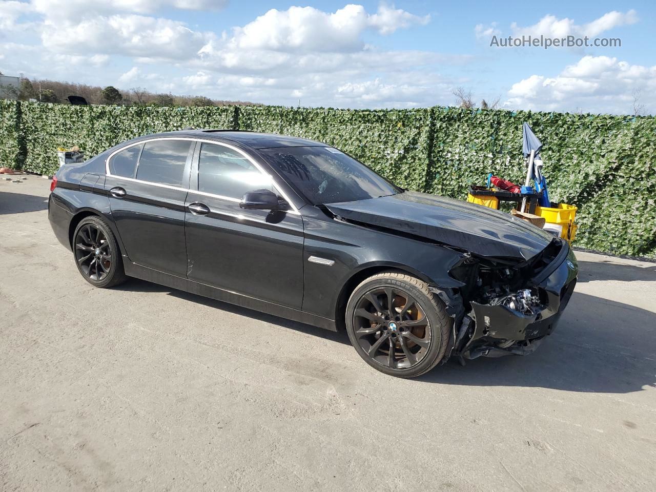 2014 Bmw 535 D Черный vin: WBAXA5C56ED690303