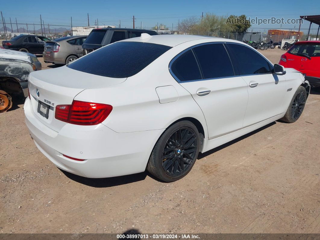 2014 Bmw 535d   White vin: WBAXA5C58ED689461