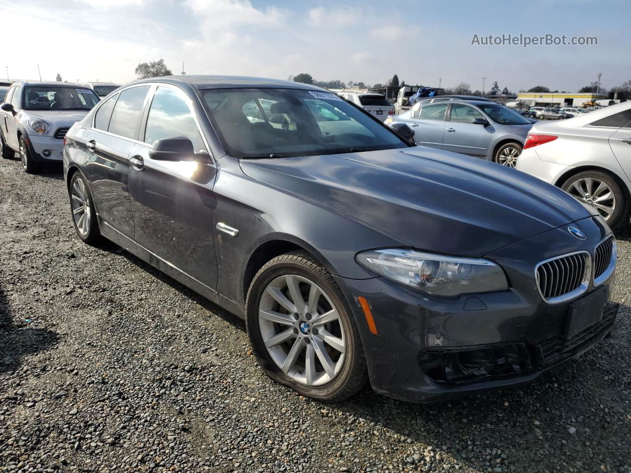 2014 Bmw 535 D Gray vin: WBAXA5C5XED690255