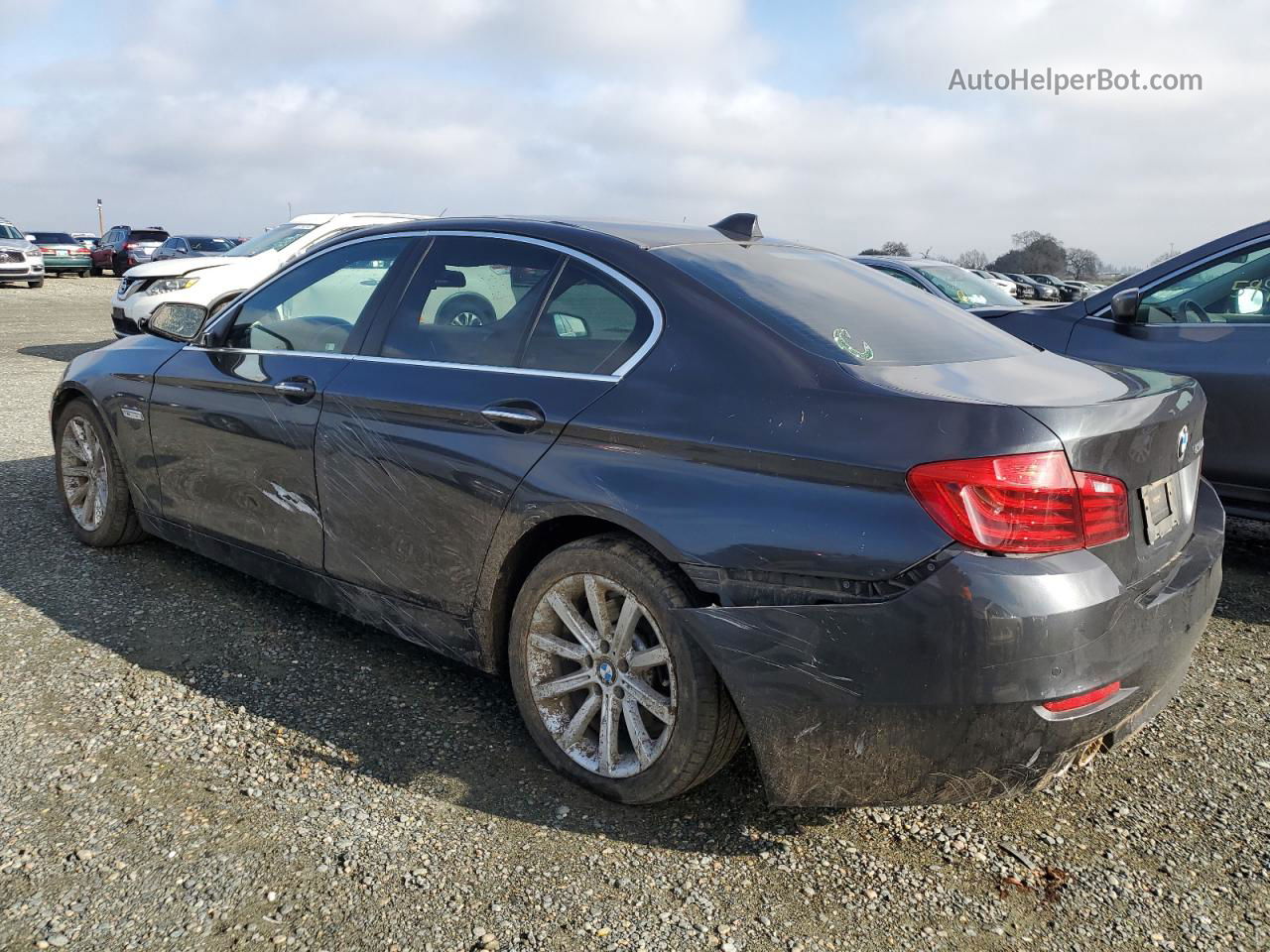 2014 Bmw 535 D Серый vin: WBAXA5C5XED690255