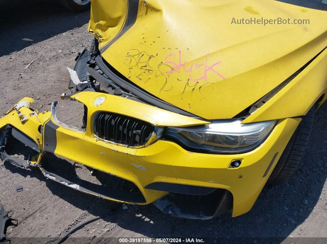 2015 Bmw M4   Yellow vin: WBS3R9C50FK329771