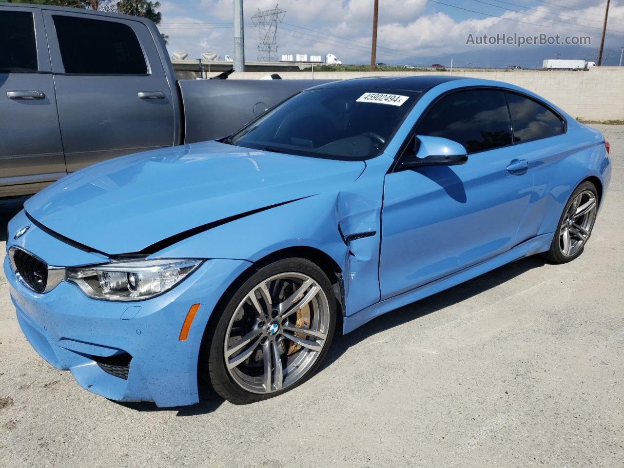 2015 Bmw M4  Blue vin: WBS3R9C50FK331844