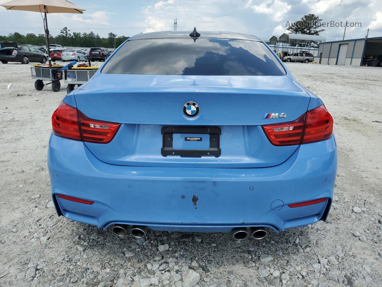 2015 Bmw M4 Blue vin: WBS3R9C50FK331844