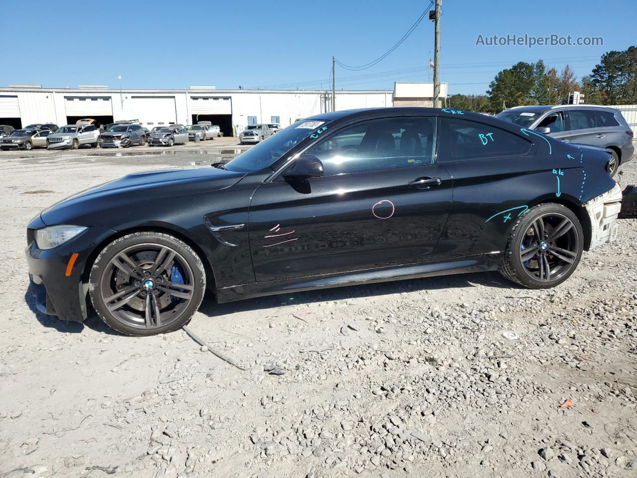 2015 Bmw M4  Black vin: WBS3R9C50FK332590