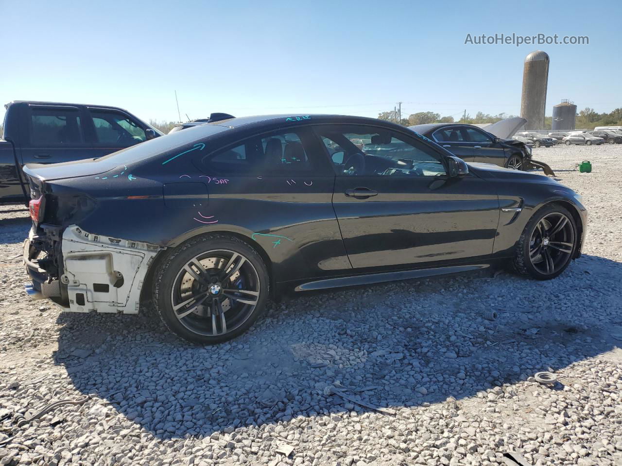 2015 Bmw M4  Black vin: WBS3R9C50FK332590