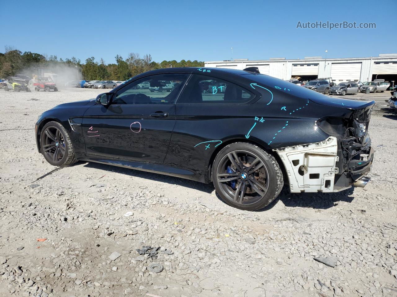 2015 Bmw M4  Black vin: WBS3R9C50FK332590