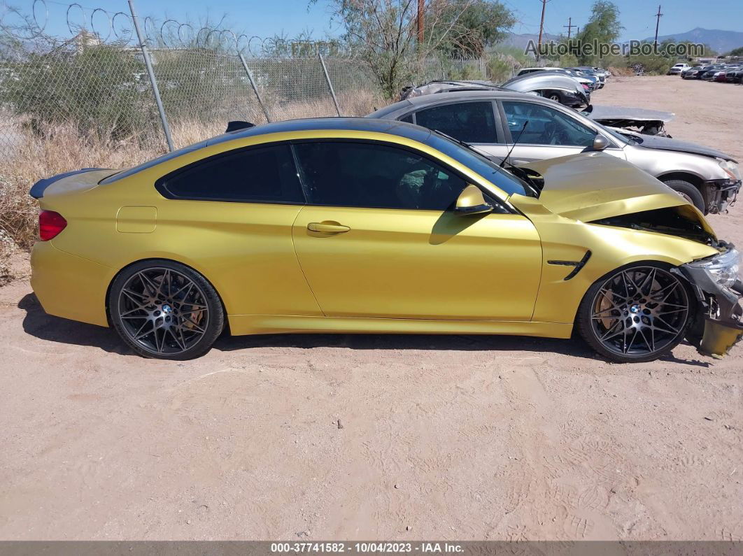 2016 Bmw M4   Yellow vin: WBS3R9C50GK708139