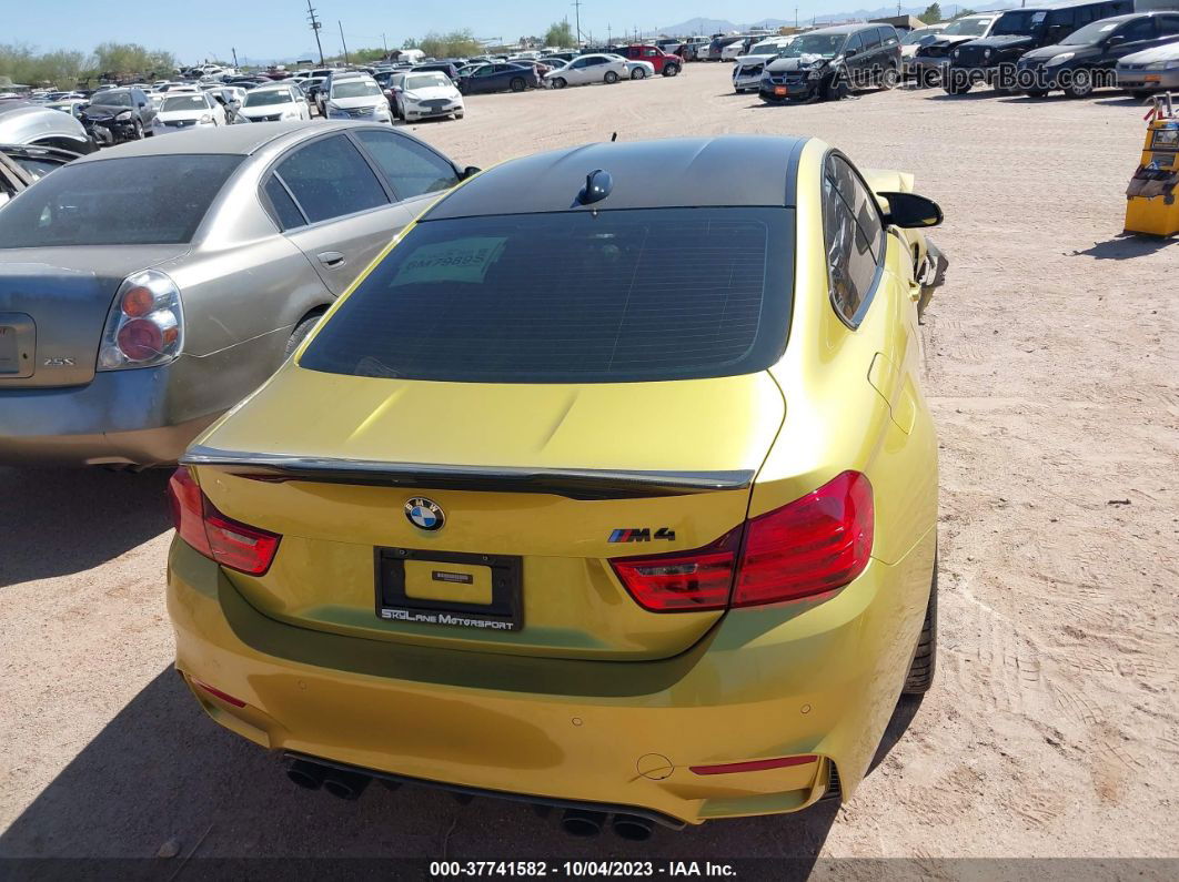 2016 Bmw M4   Yellow vin: WBS3R9C50GK708139