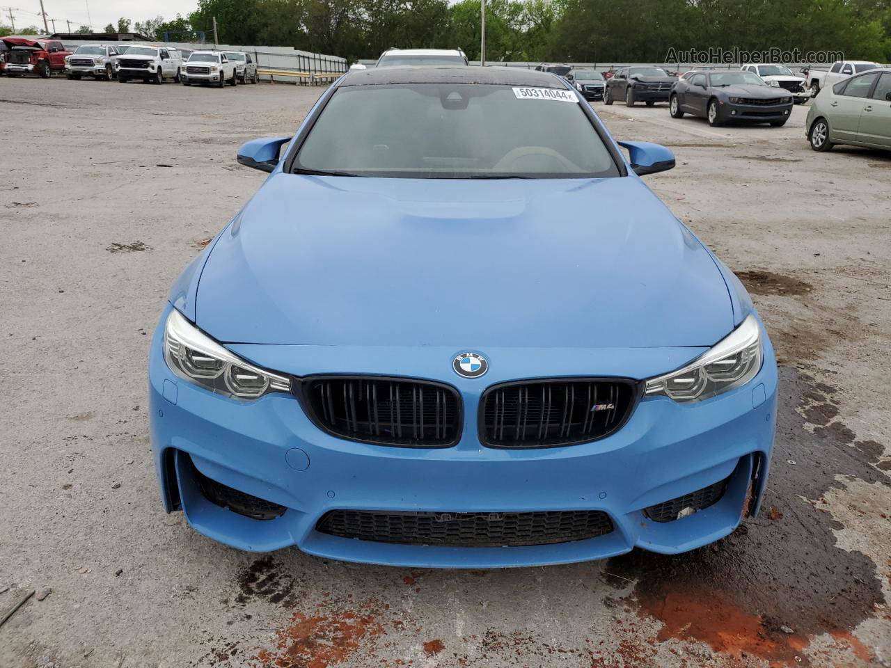 2015 Bmw M4  Синий vin: WBS3R9C51FF708741