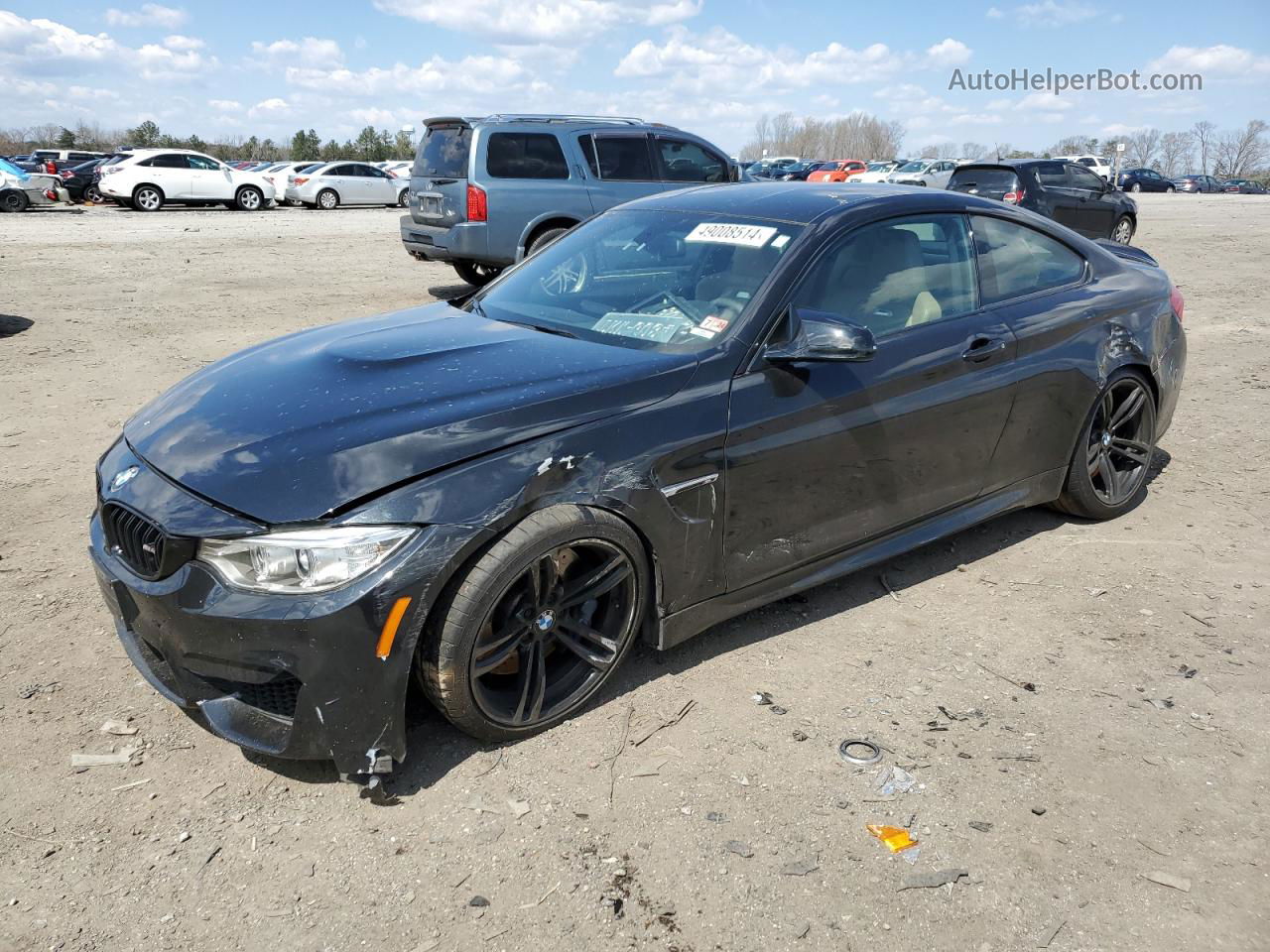 2015 Bmw M4  Black vin: WBS3R9C51FK330475