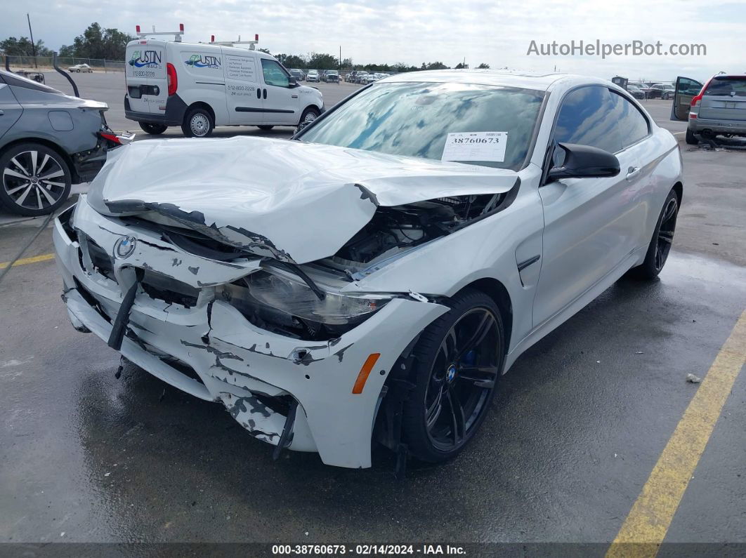 2015 Bmw M4 White vin: WBS3R9C51FK333375