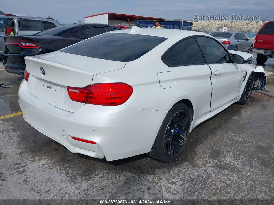 2015 Bmw M4 White vin: WBS3R9C51FK333375