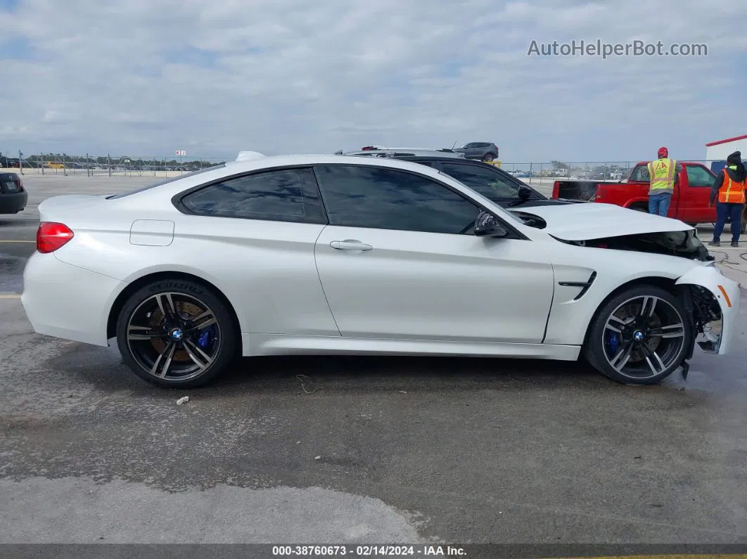 2015 Bmw M4 White vin: WBS3R9C51FK333375