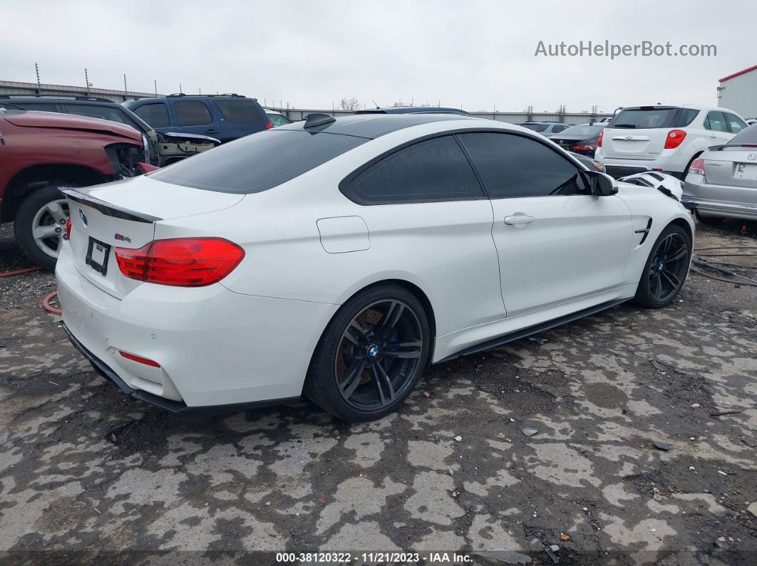 2015 Bmw M4 White vin: WBS3R9C51FK335496