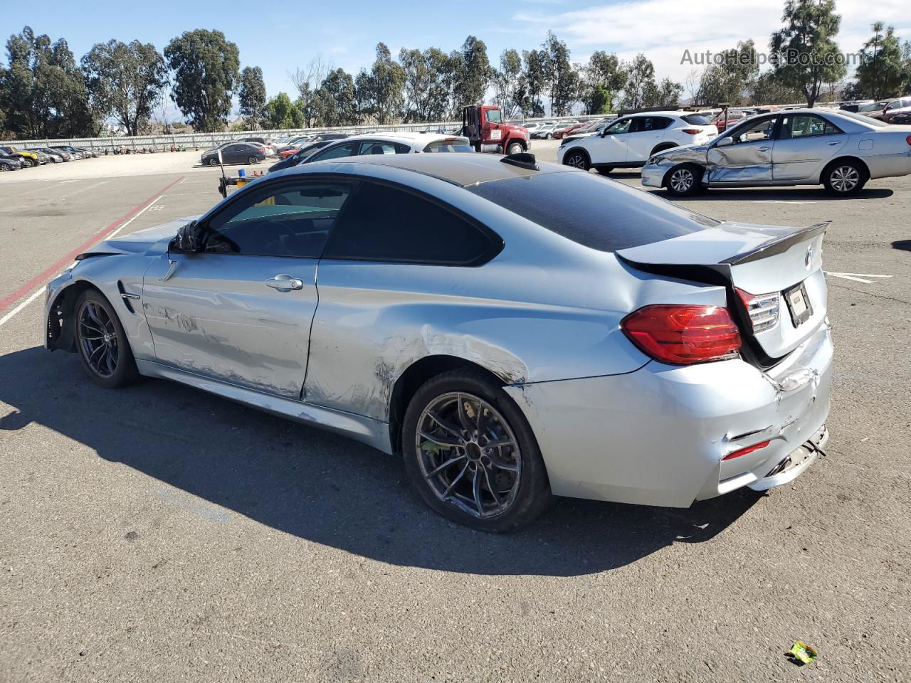 2016 Bmw M4  Silver vin: WBS3R9C51GK336469