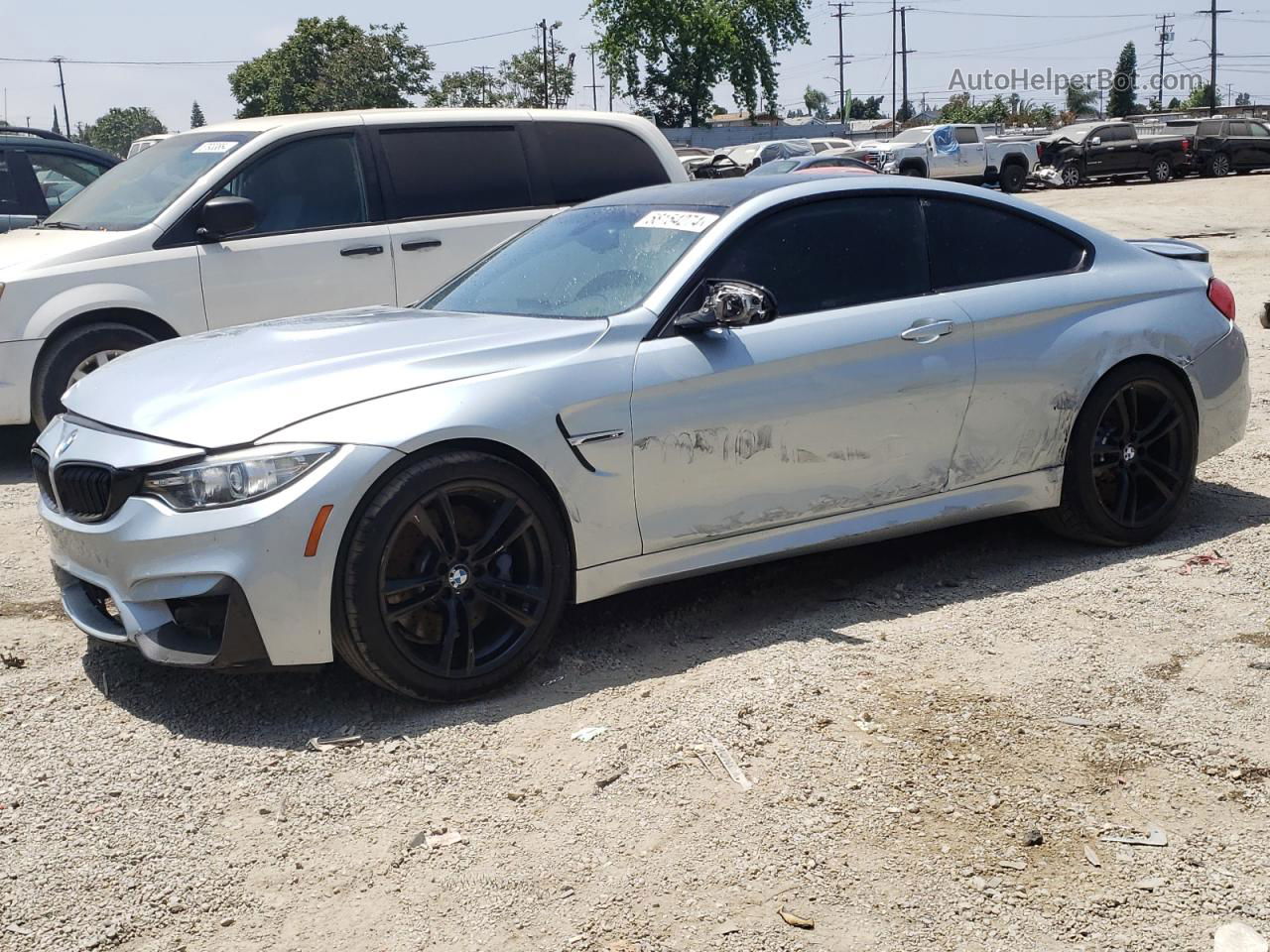 2016 Bmw M4  Silver vin: WBS3R9C51GK336469