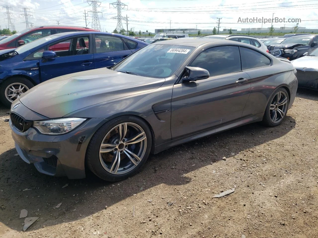 2015 Bmw M4  Gray vin: WBS3R9C52FK330453