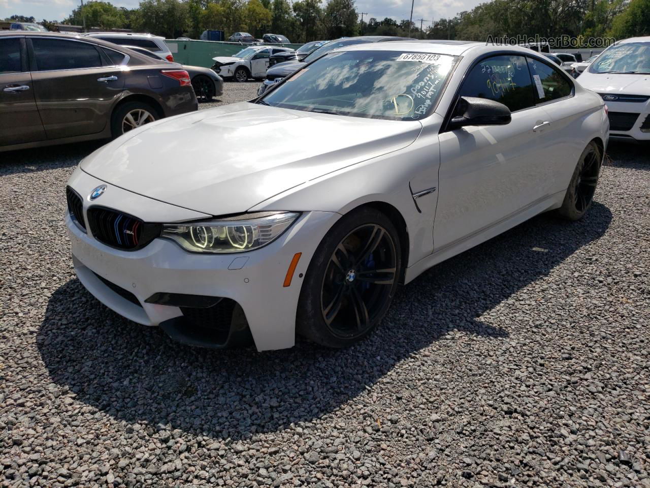 2015 Bmw M4  White vin: WBS3R9C52FK331277