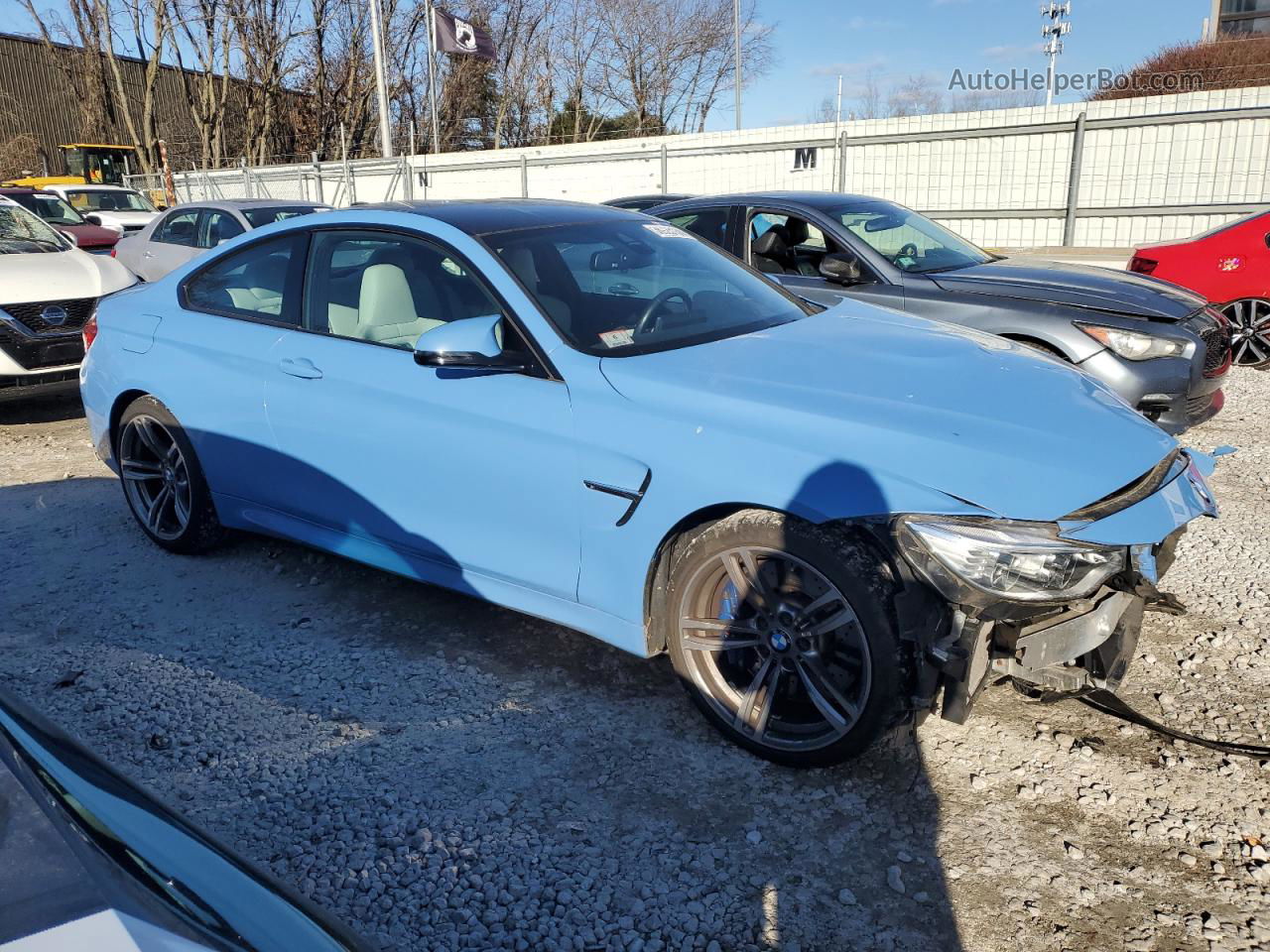 2015 Bmw M4  Blue vin: WBS3R9C52FK332073