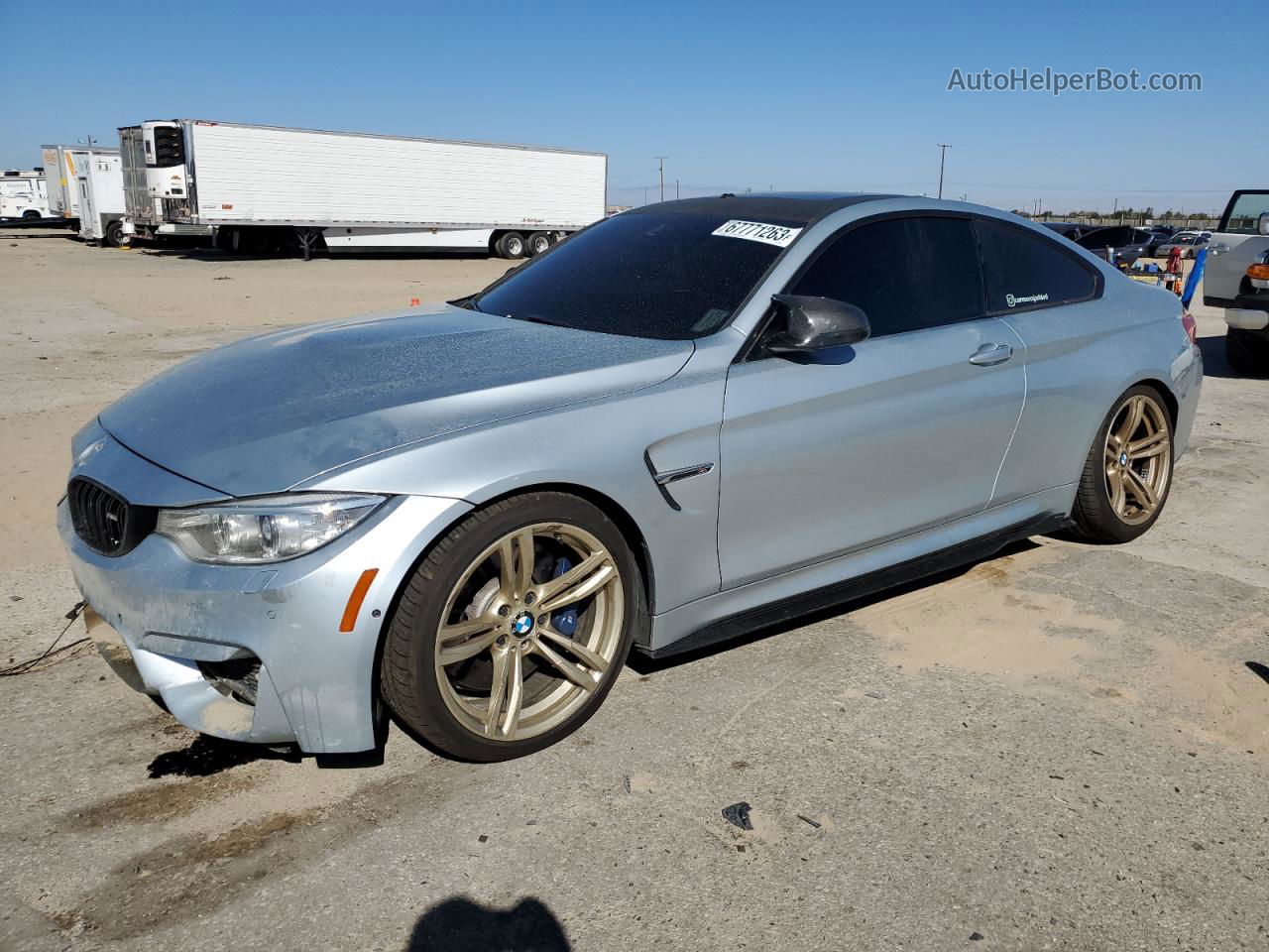 2015 Bmw M4  Silver vin: WBS3R9C52FK332588