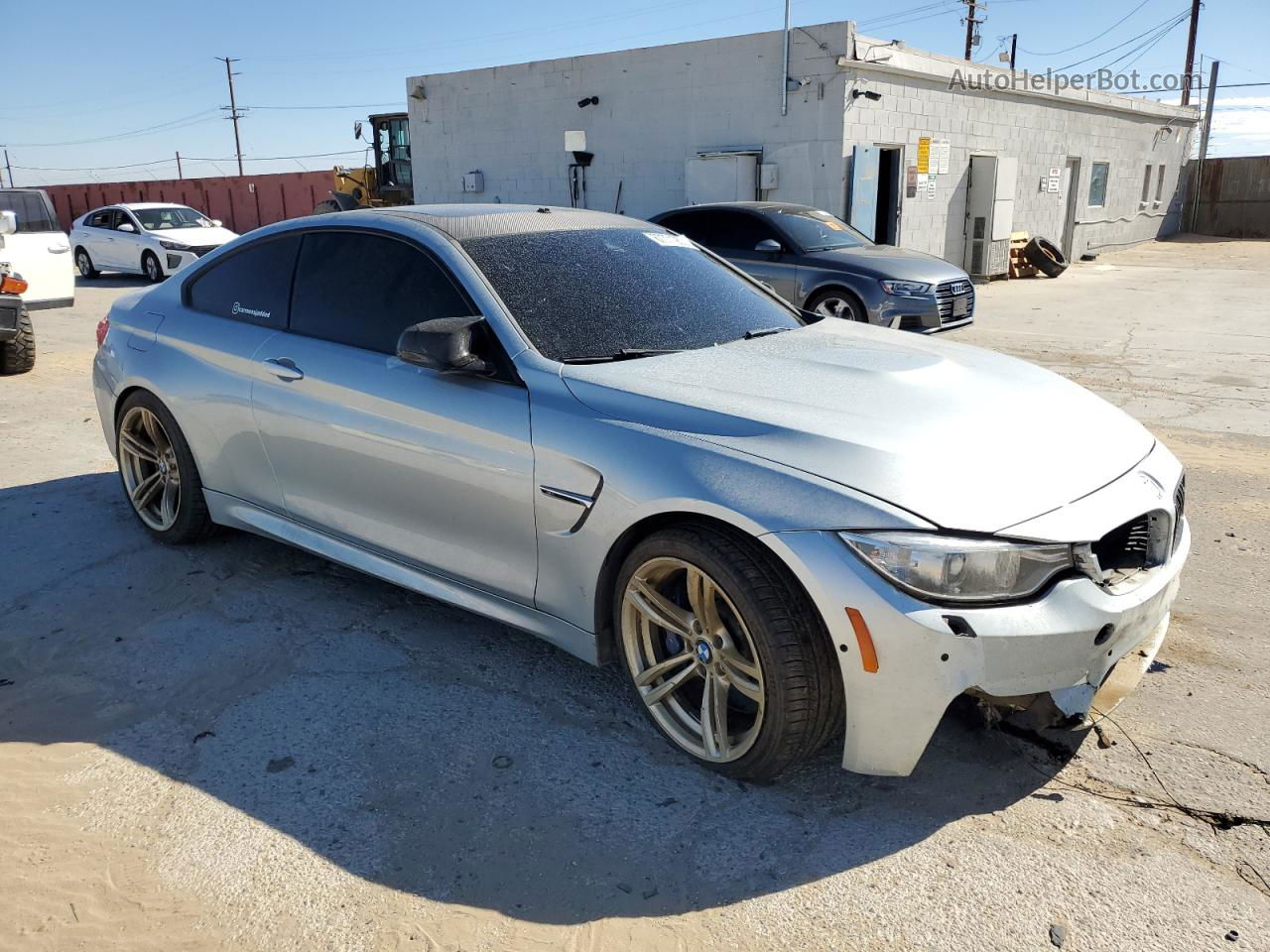 2015 Bmw M4  Silver vin: WBS3R9C52FK332588