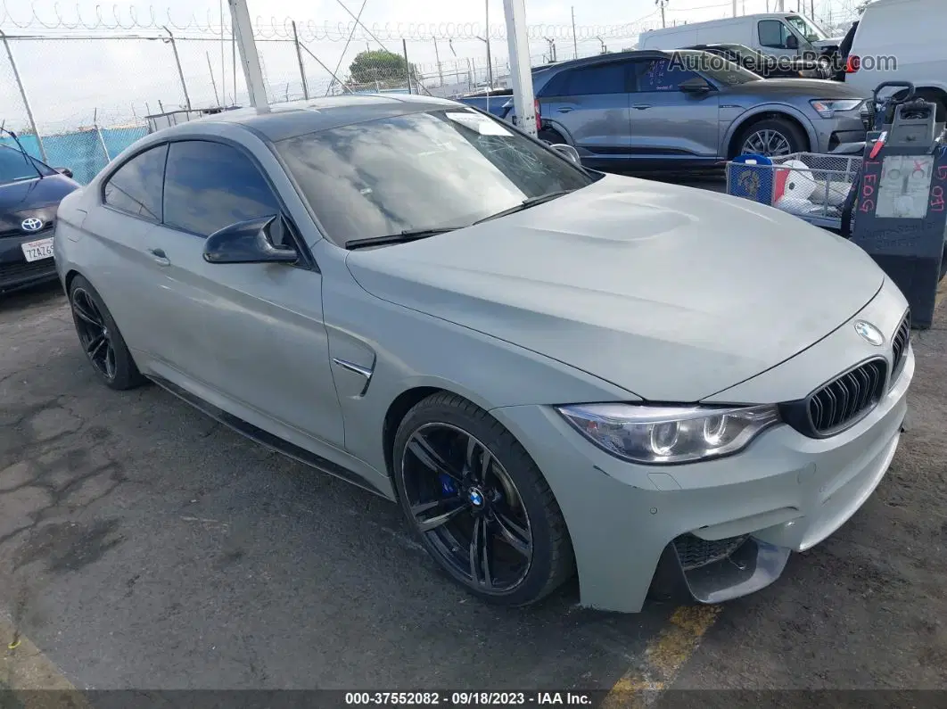 2016 Bmw M4 Gray vin: WBS3R9C52GK336724