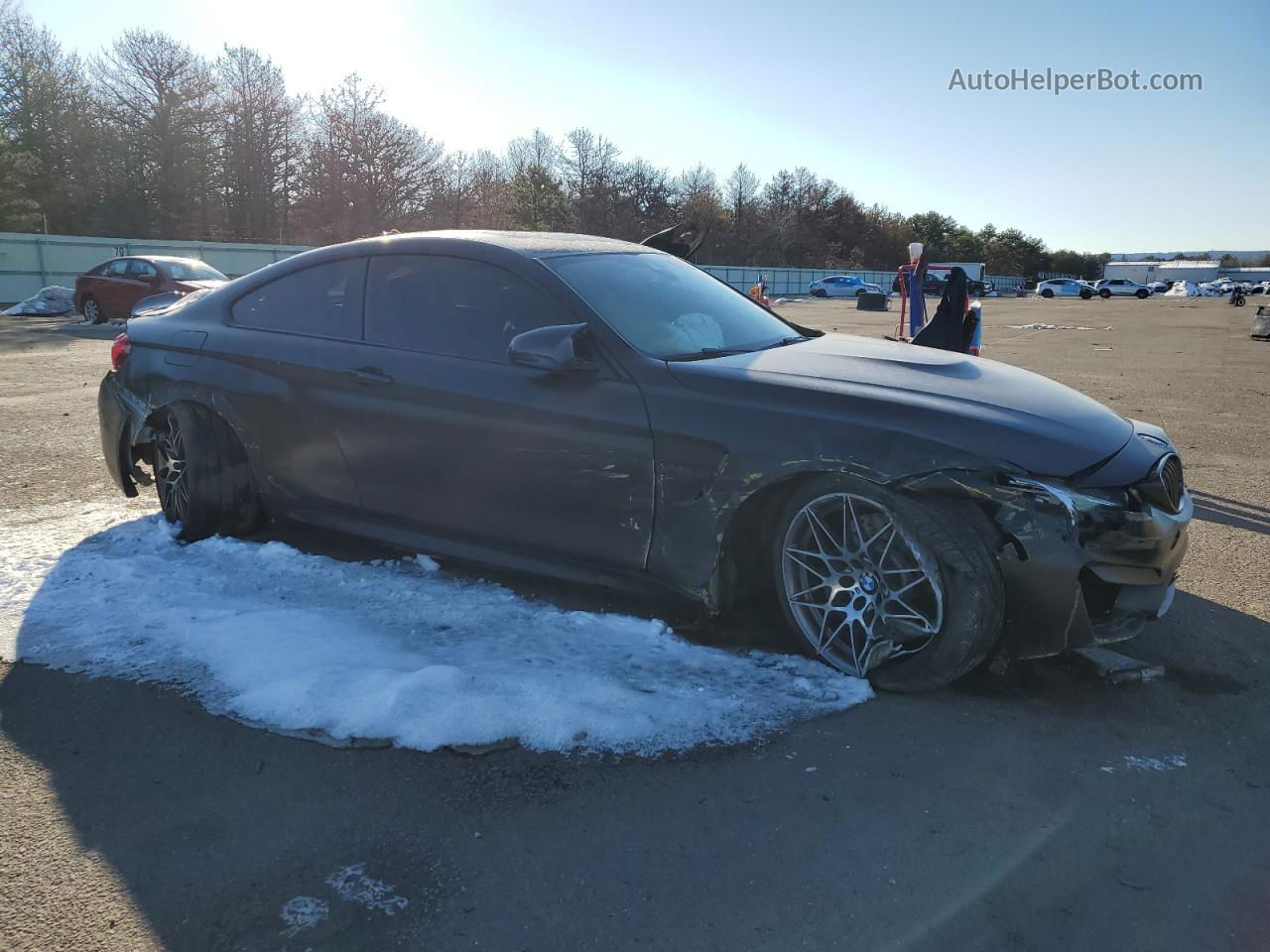 2015 Bmw M4  Черный vin: WBS3R9C53FF708594