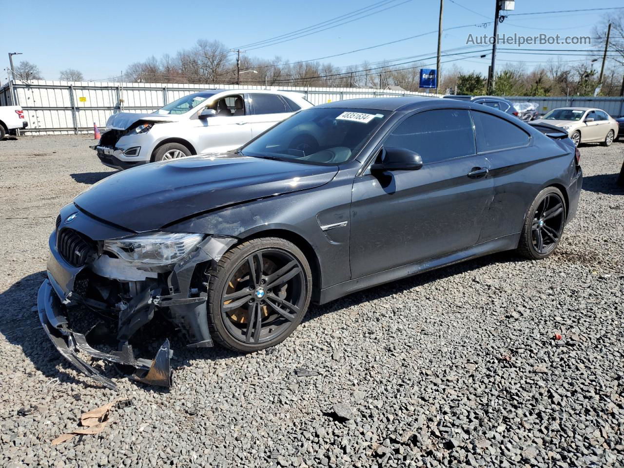 2015 Bmw M4  Charcoal vin: WBS3R9C53FK329165