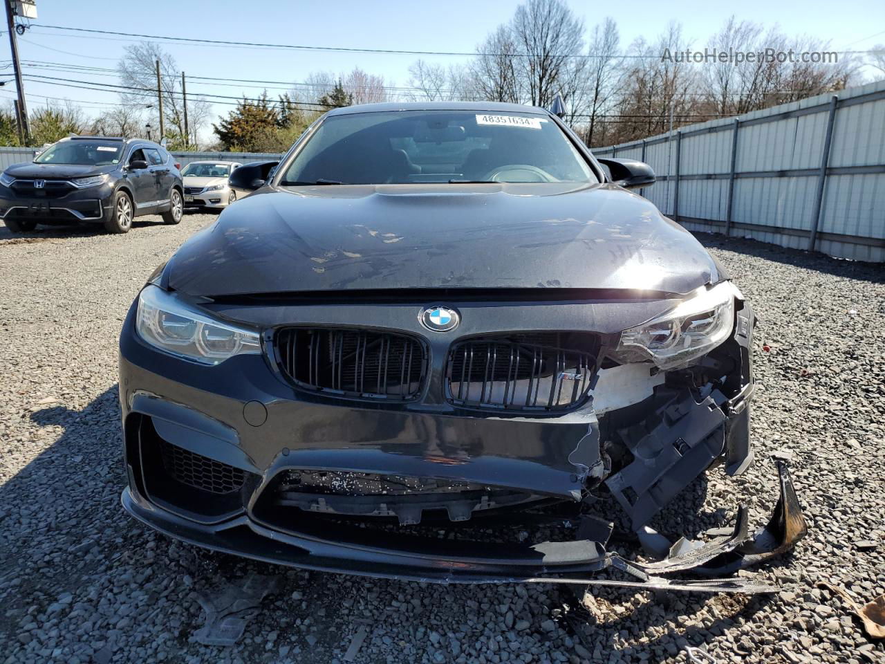 2015 Bmw M4  Charcoal vin: WBS3R9C53FK329165