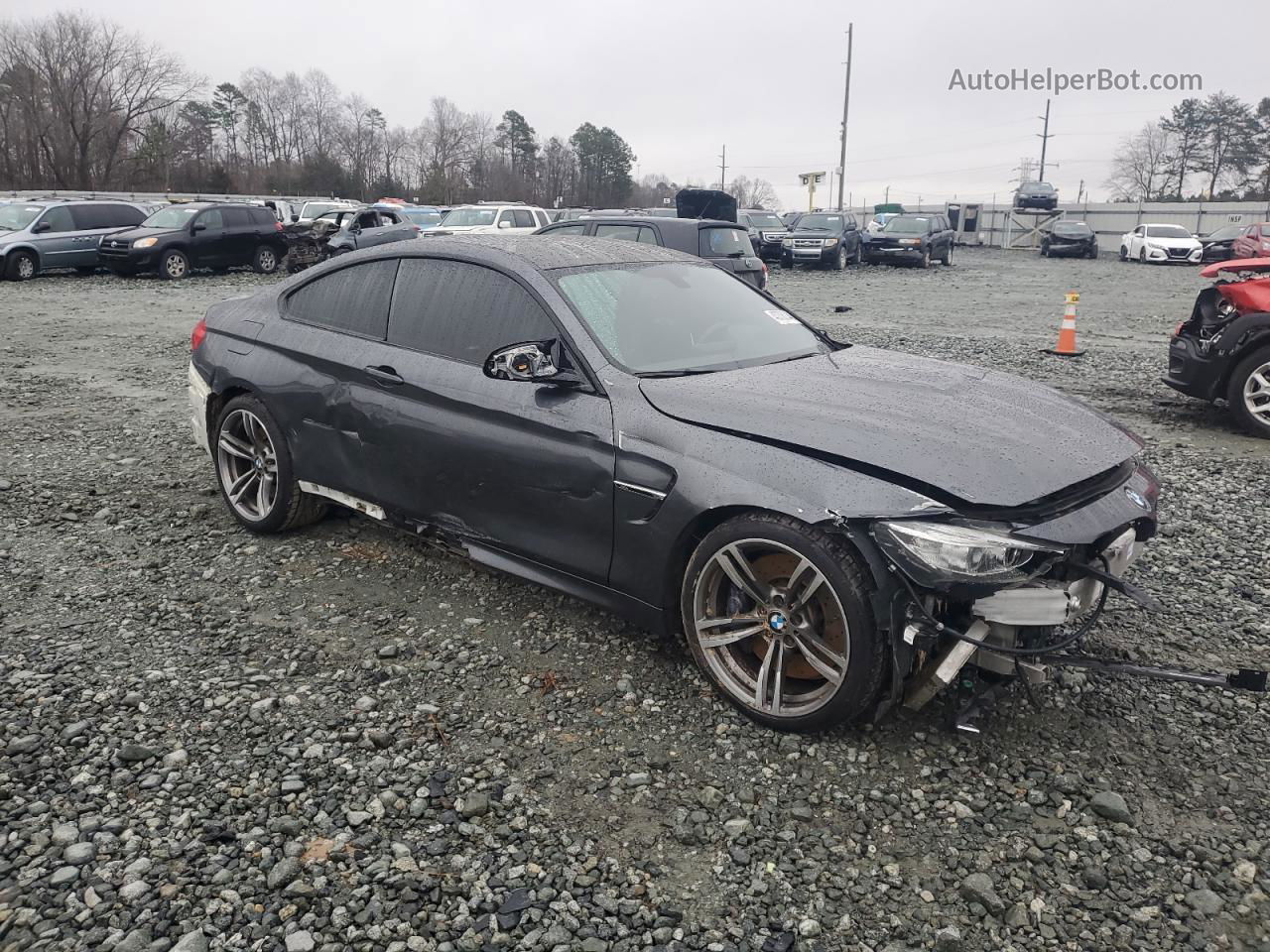 2015 Bmw M4  Charcoal vin: WBS3R9C54FK330180