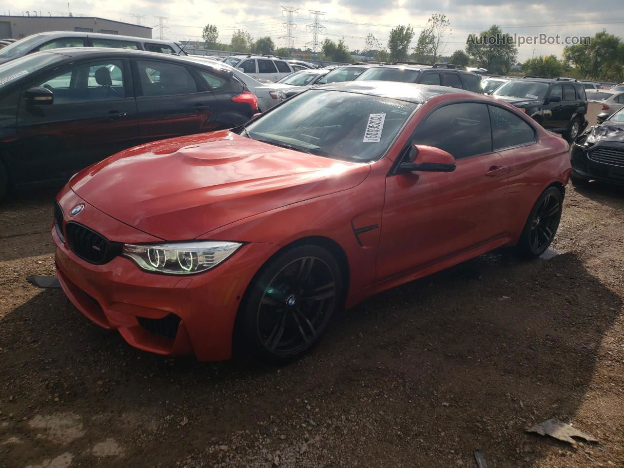 2015 Bmw M4  Orange vin: WBS3R9C54FK333564