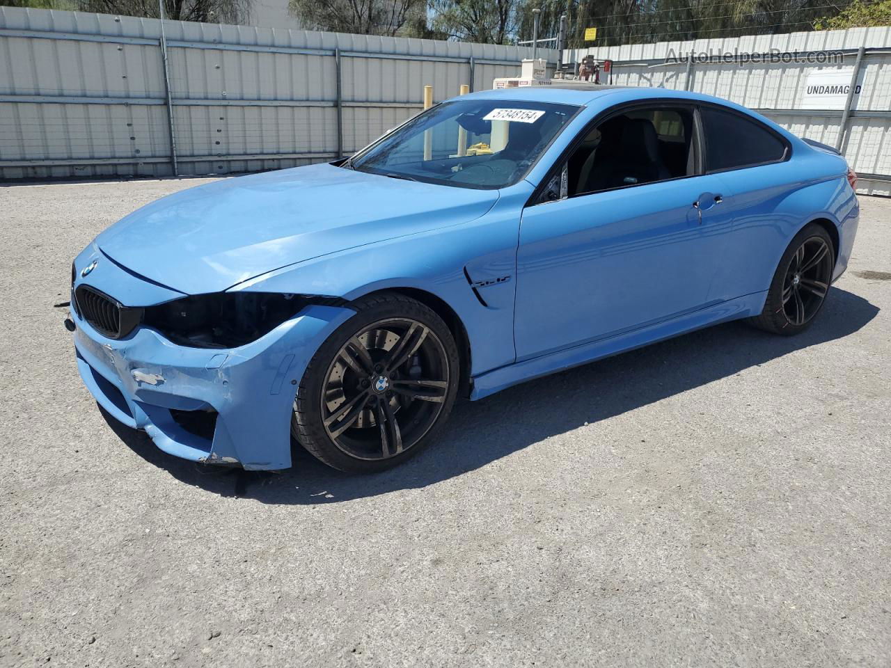 2015 Bmw M4  Синий vin: WBS3R9C54FK334004