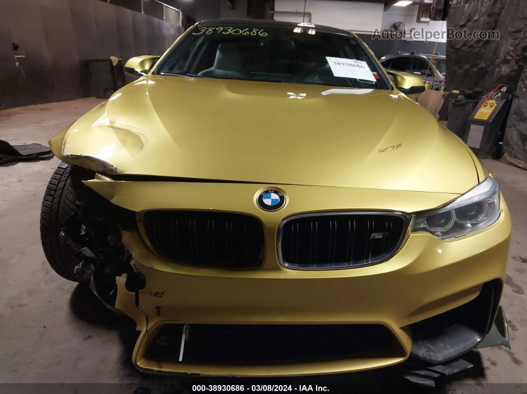 2016 Bmw M4   Yellow vin: WBS3R9C54GK337406