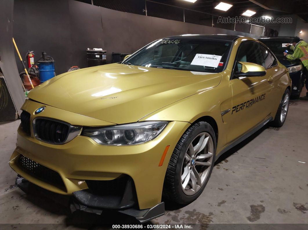 2016 Bmw M4   Yellow vin: WBS3R9C54GK337406